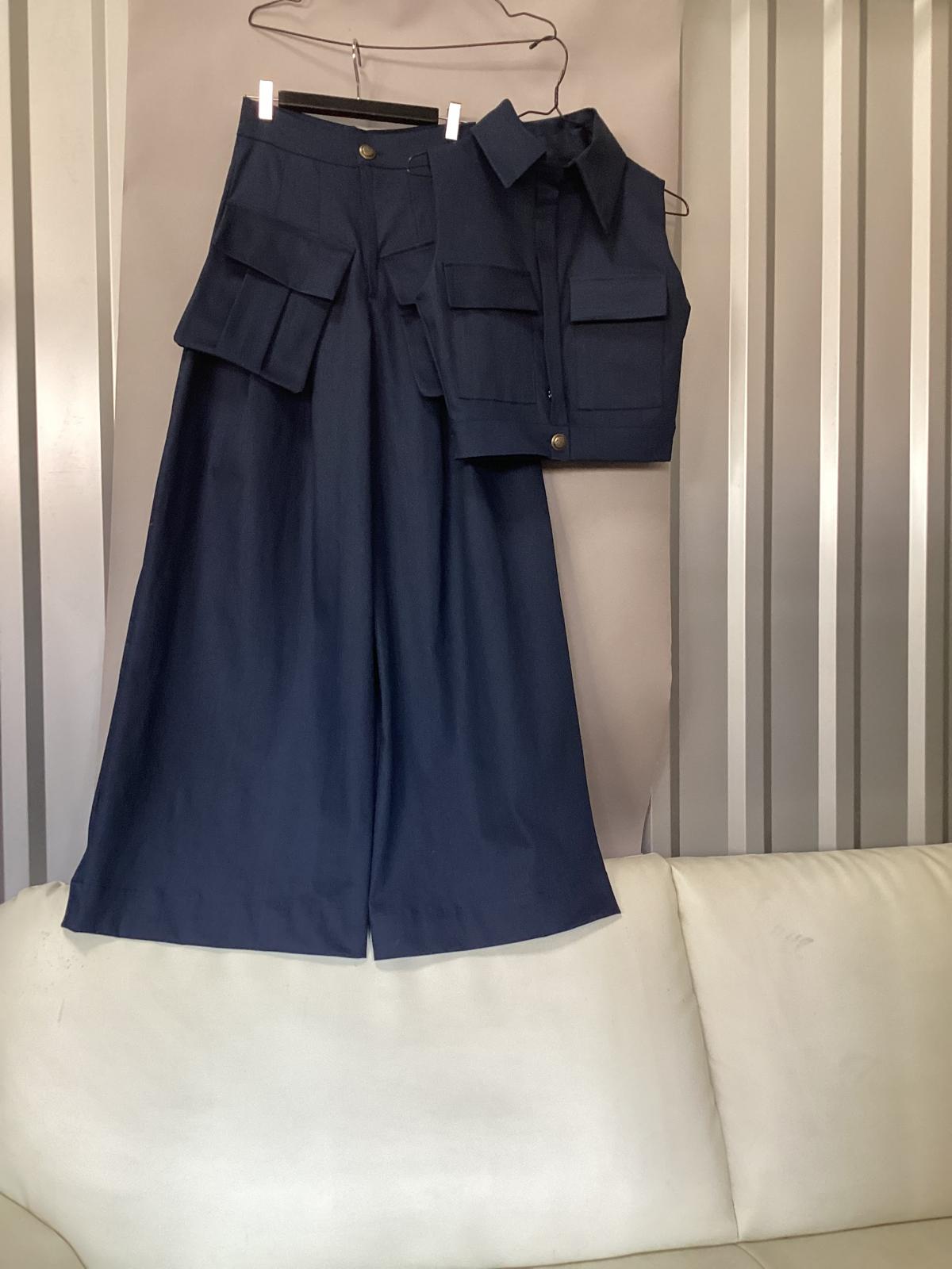 Compleu cargo denim