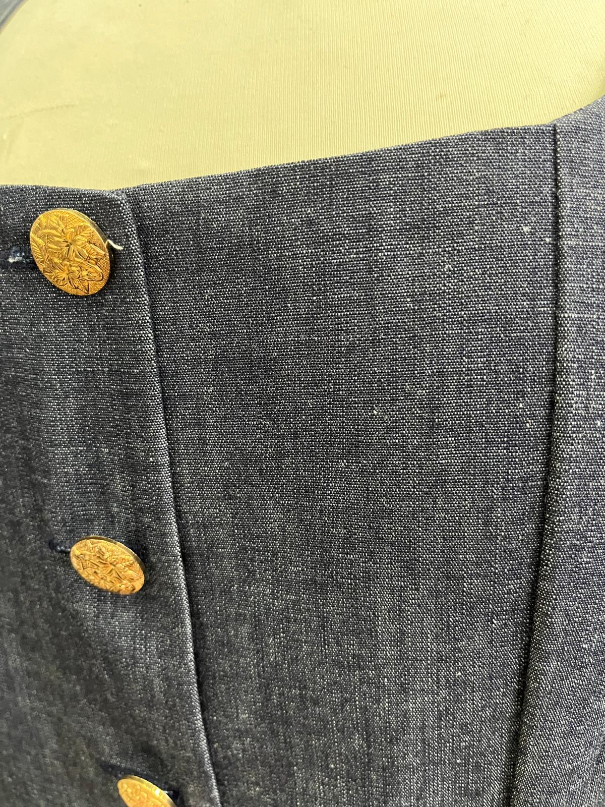 Compleu din denim de bumbac