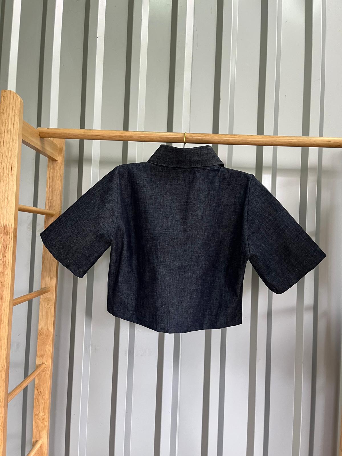 Compleu de denim din bumbac