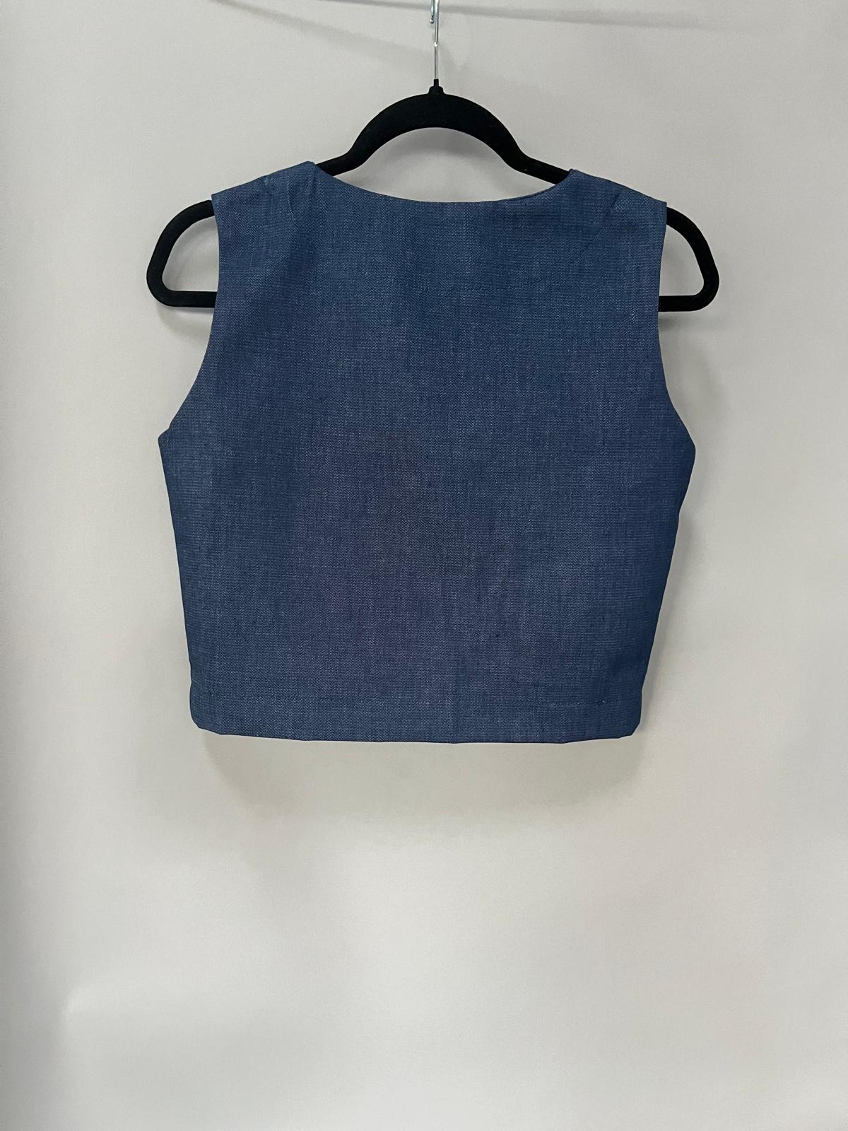 Compleu de denim cu aplicatie