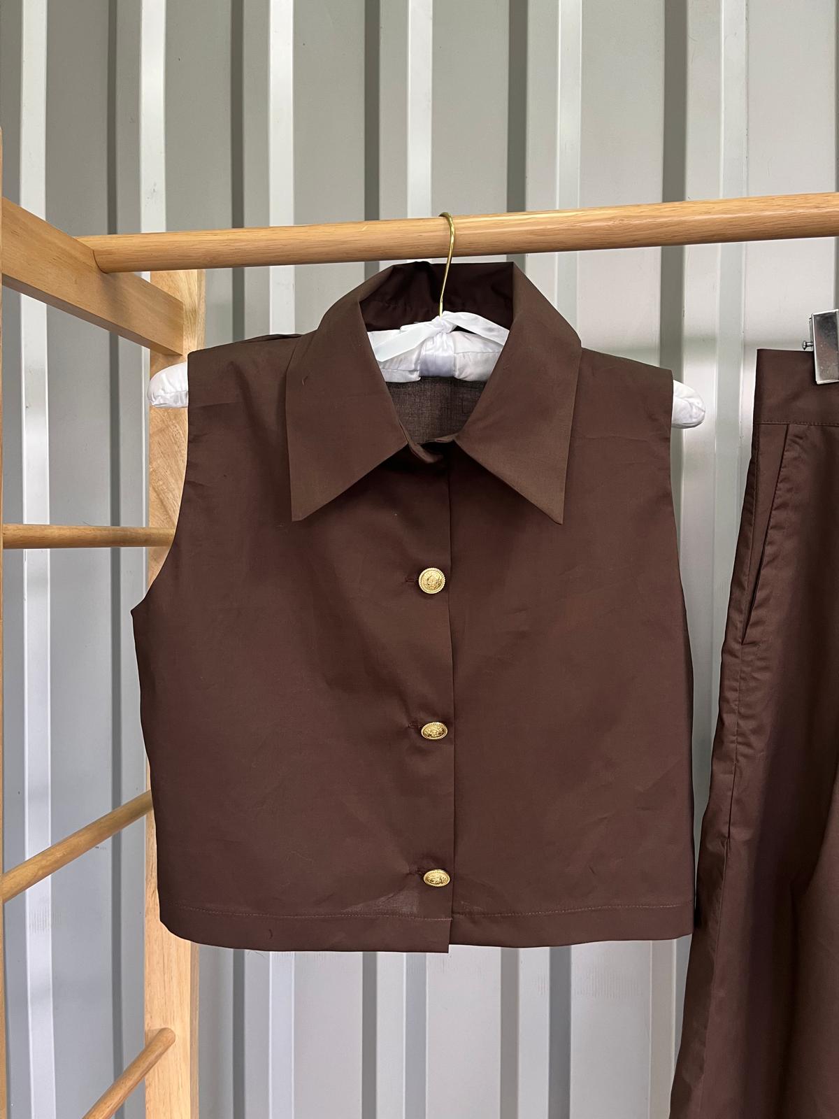Compleu din poplin de bumbac