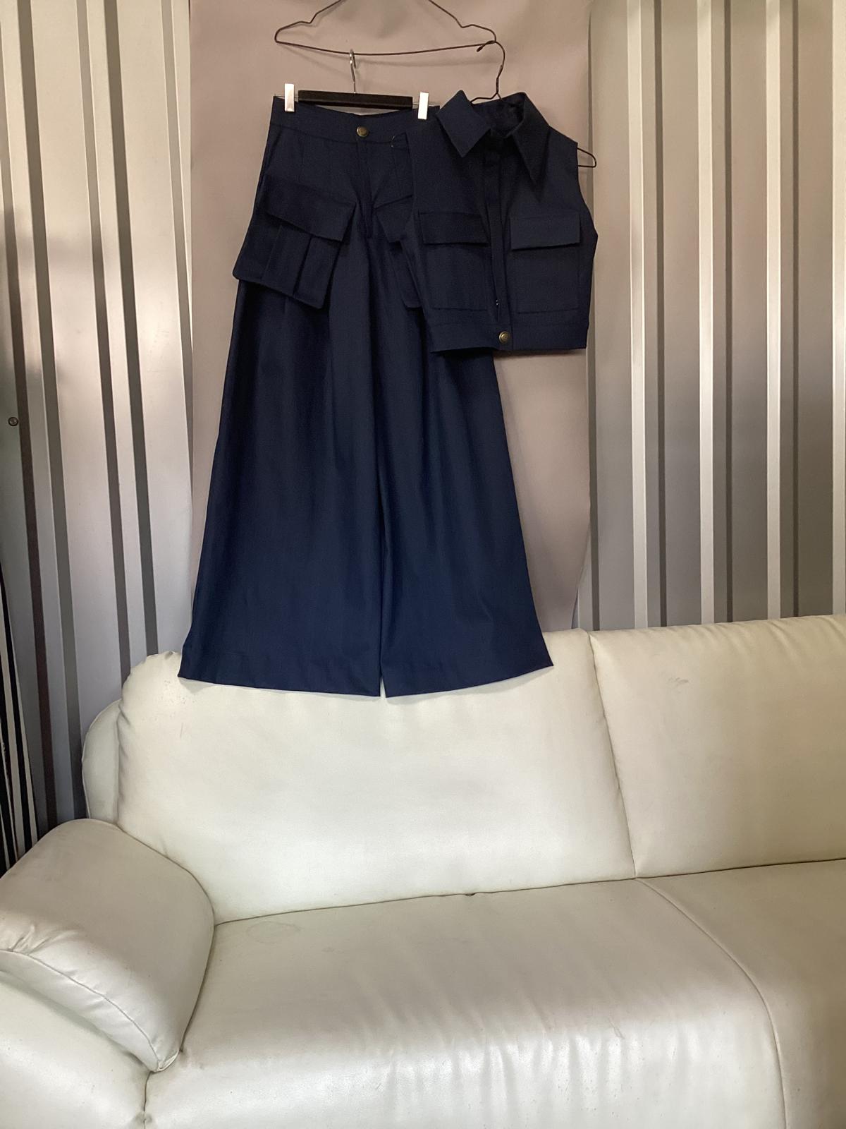 Compleu cargo denim